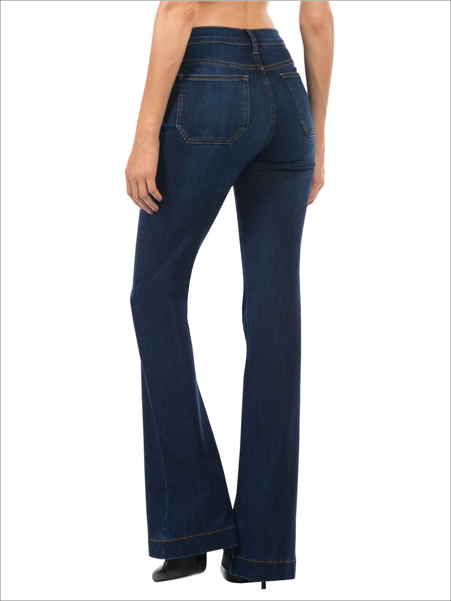 FUN PATCH POCKET FLARE JEANS