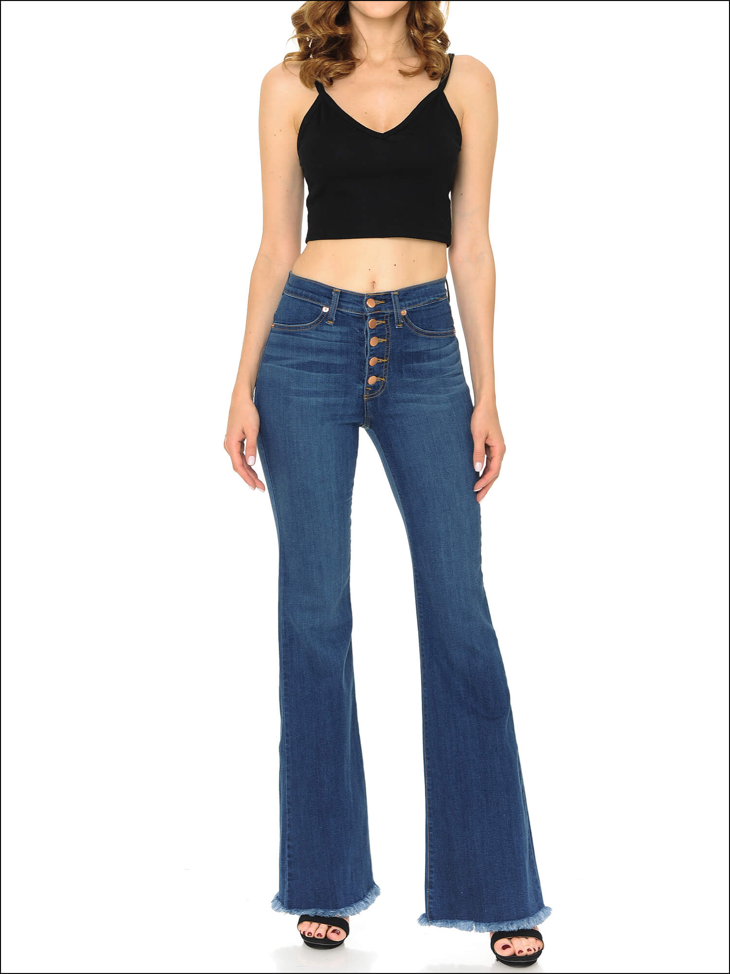 Buy Women High-Rise Flared Jeans | Kraus Jeans